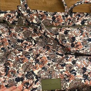 Vera Bradley Floral Tote - Pink, Blue, Cream